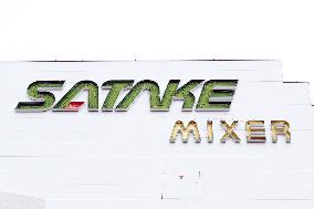 Satake Multimix signage and logo.
